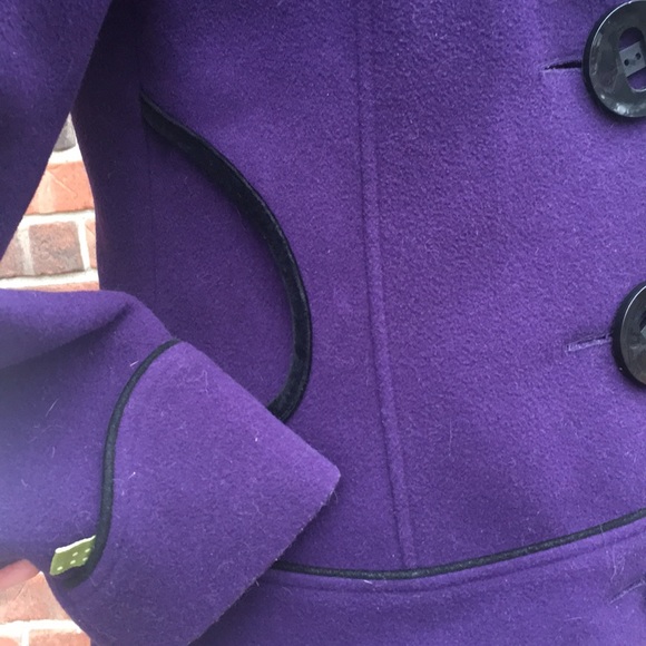 Soia & Kyo Teo pea purple blk trim, large buttons - Picture 3 of 9